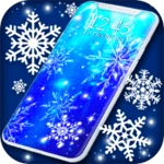 Logo of Snowflake Stars Live Wallpaper android Application 