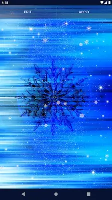 Snowflake Stars Live Wallpaper android App screenshot 0