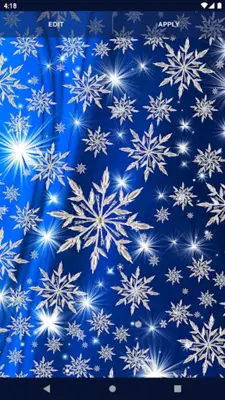 Snowflake Stars Live Wallpaper android App screenshot 4