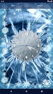 Snowflake Stars Live Wallpaper android App screenshot 5